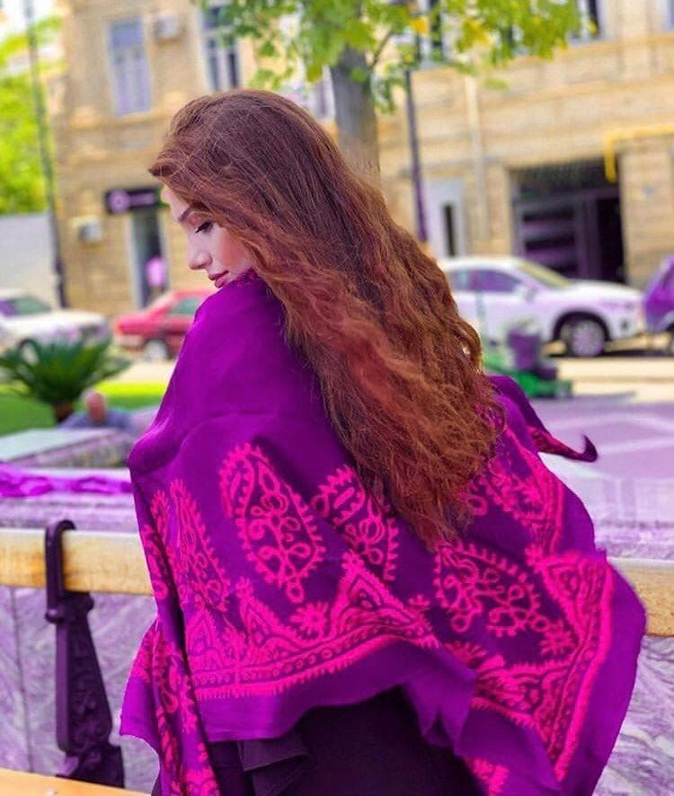 Y*様 スカーフ アゼルバイジャン 上品カラー シルク 大人可愛い