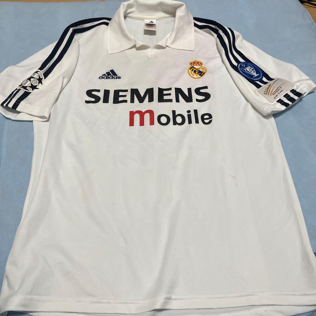 ジダンレアルマドリードユニフォーム100周年2002年製Lサイズ