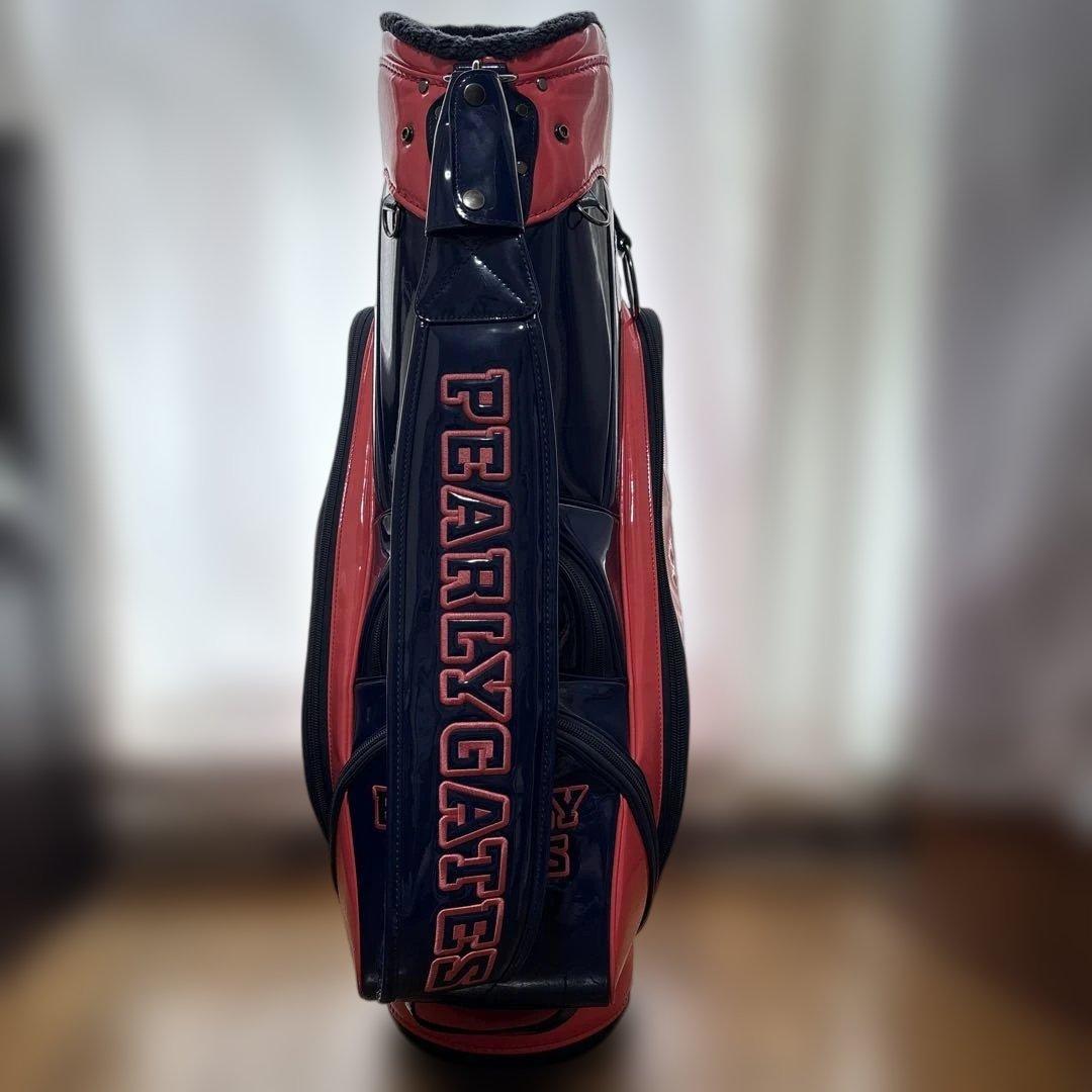 PEARLY GATES キャディバッグ ネイビー/ピンク kyoto-sakura.com