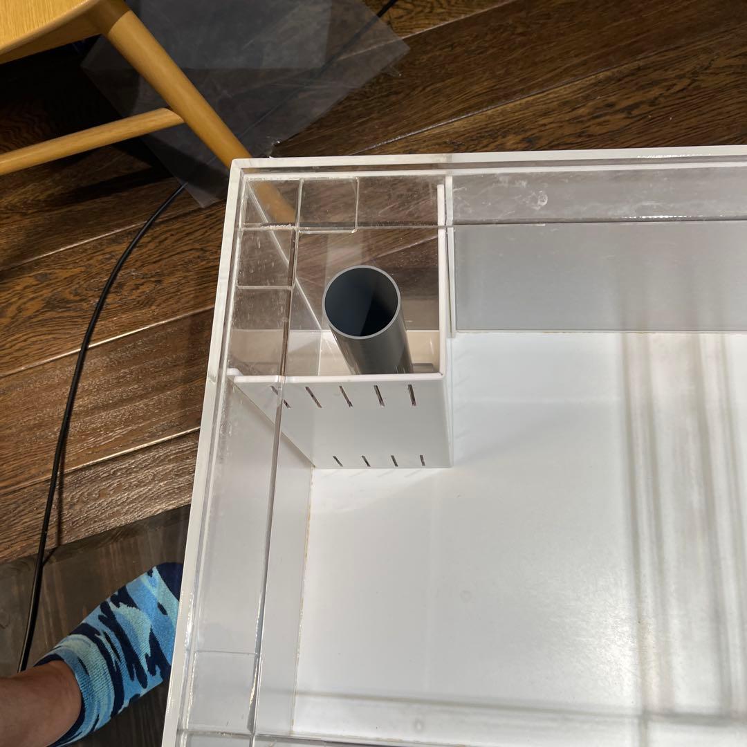 オーバーフロー水槽 アクリル製 透明リフジュウム水槽セット