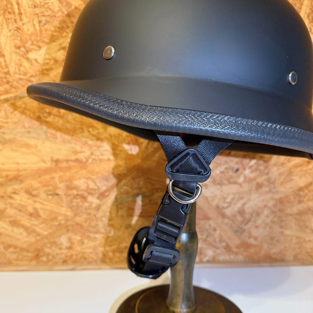 ナチヘル マットブラック ジャーマンスタイル ハーレー 検 BELL Buco