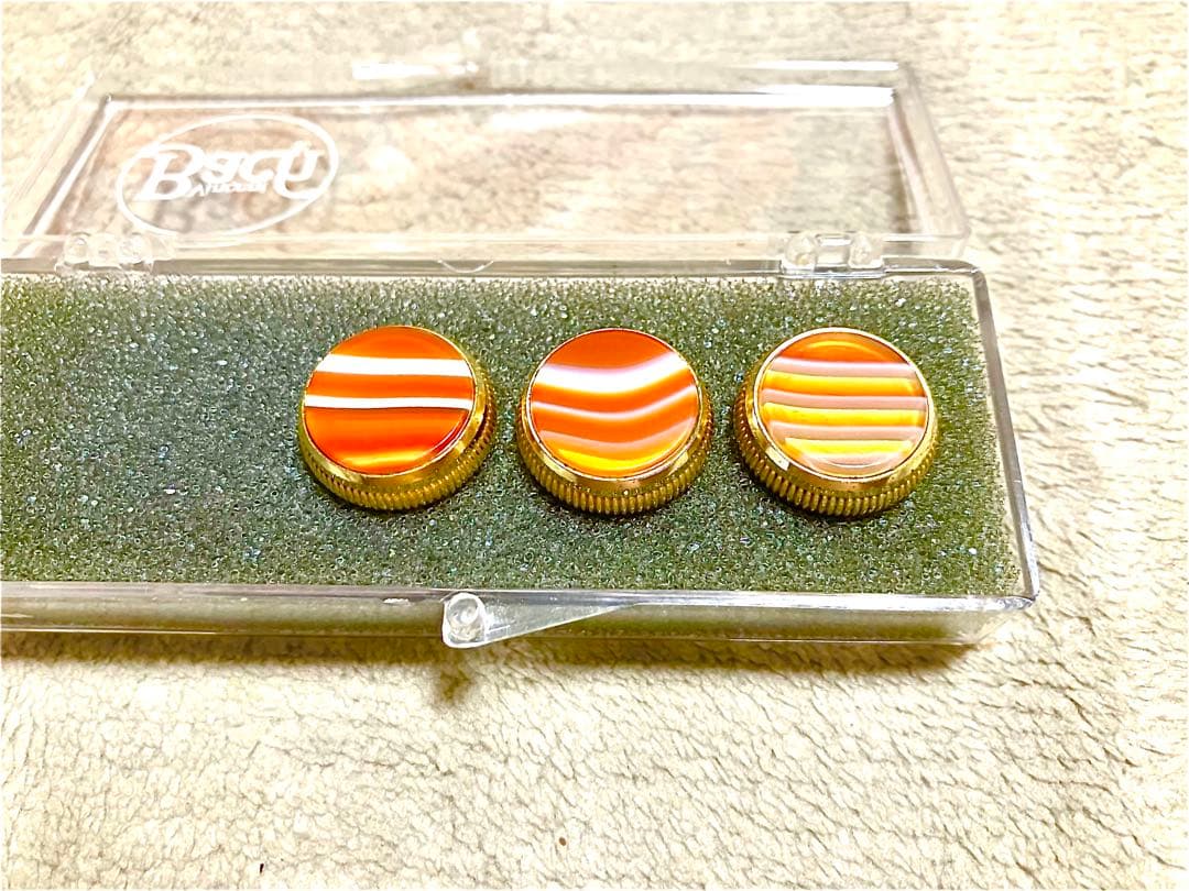 Bachバック トランペット 純正ピストンボタン 赤メノウ 金メッキ GP