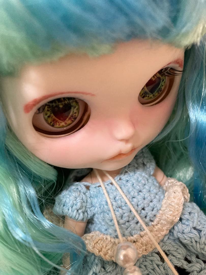 アイシードール青緑髪 写真プラス➕