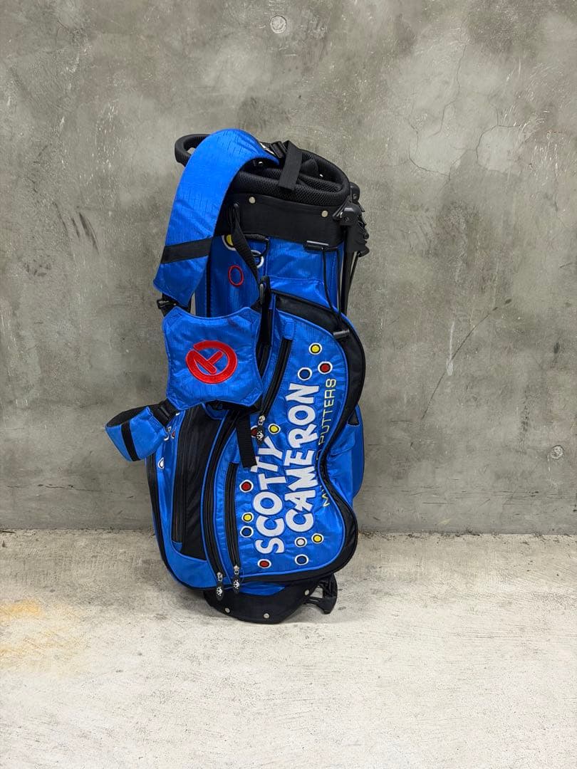 フード無◼️SCOTTY CAMERON ◼️キャディバッグ 青