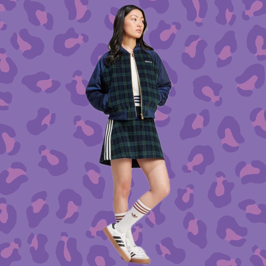 adidas タータンチェック セットアップ XS - メルカリ