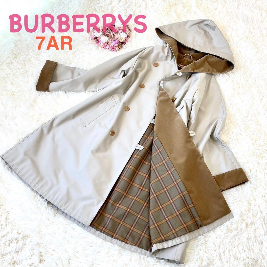希少】BURBERRYS バーバリーズ フード付きロングコート 7AR