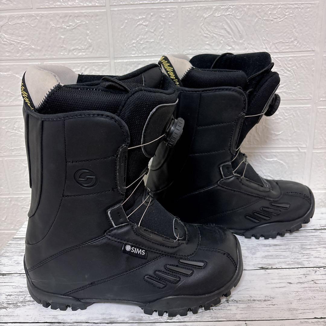 美品 ✨ SIMS スノーボードブーツ Boa システム ブラック 24.5cm