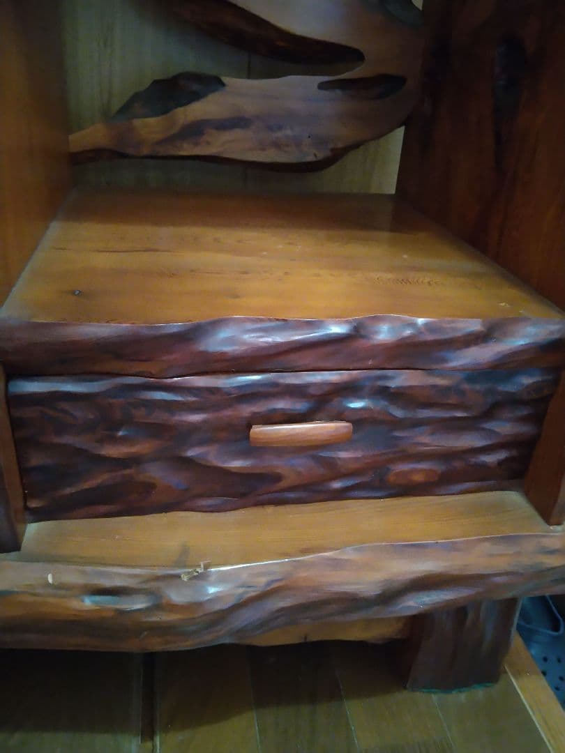 屋久杉 飾り棚 天然木漆塗り オマケあり - メルカリ