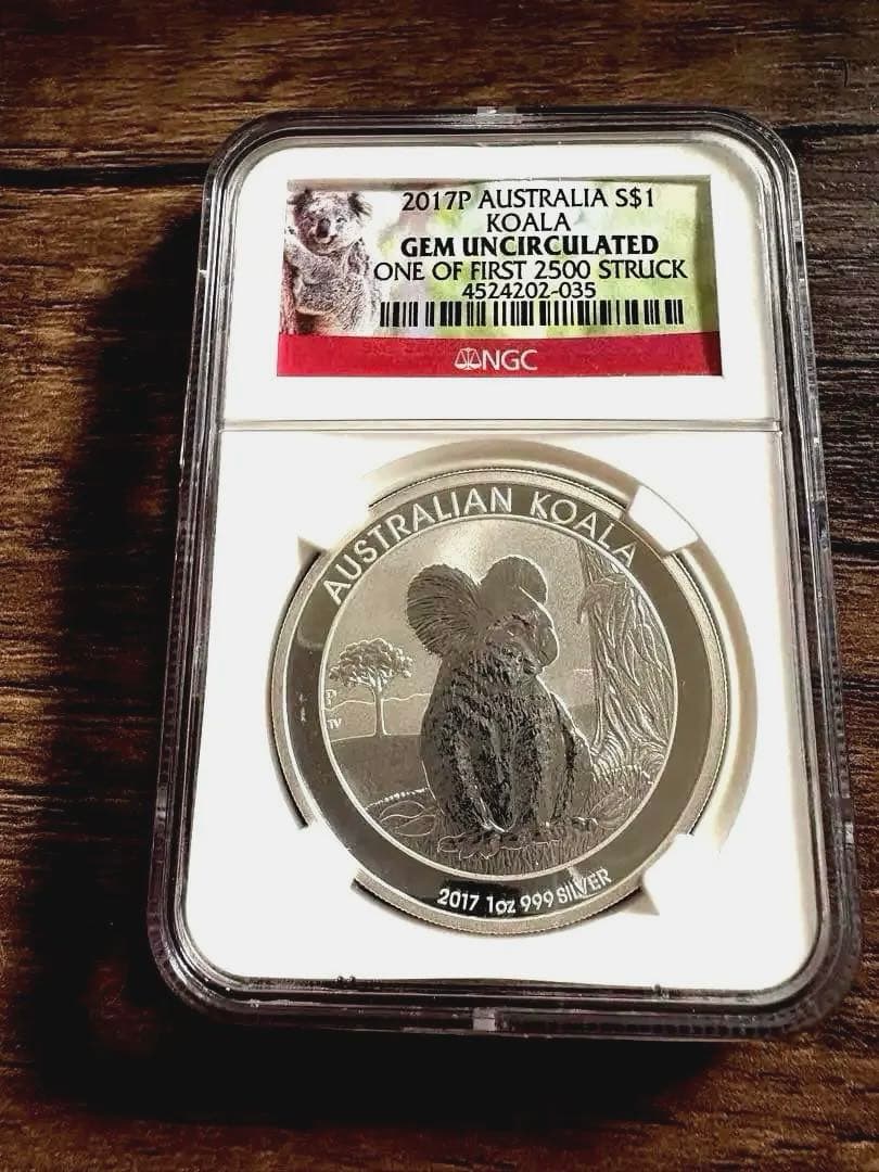 今だけ【保証】NGCコアラ銀貨2017 2017 AUSTRALIA KOALANGCコアラ銀貨1