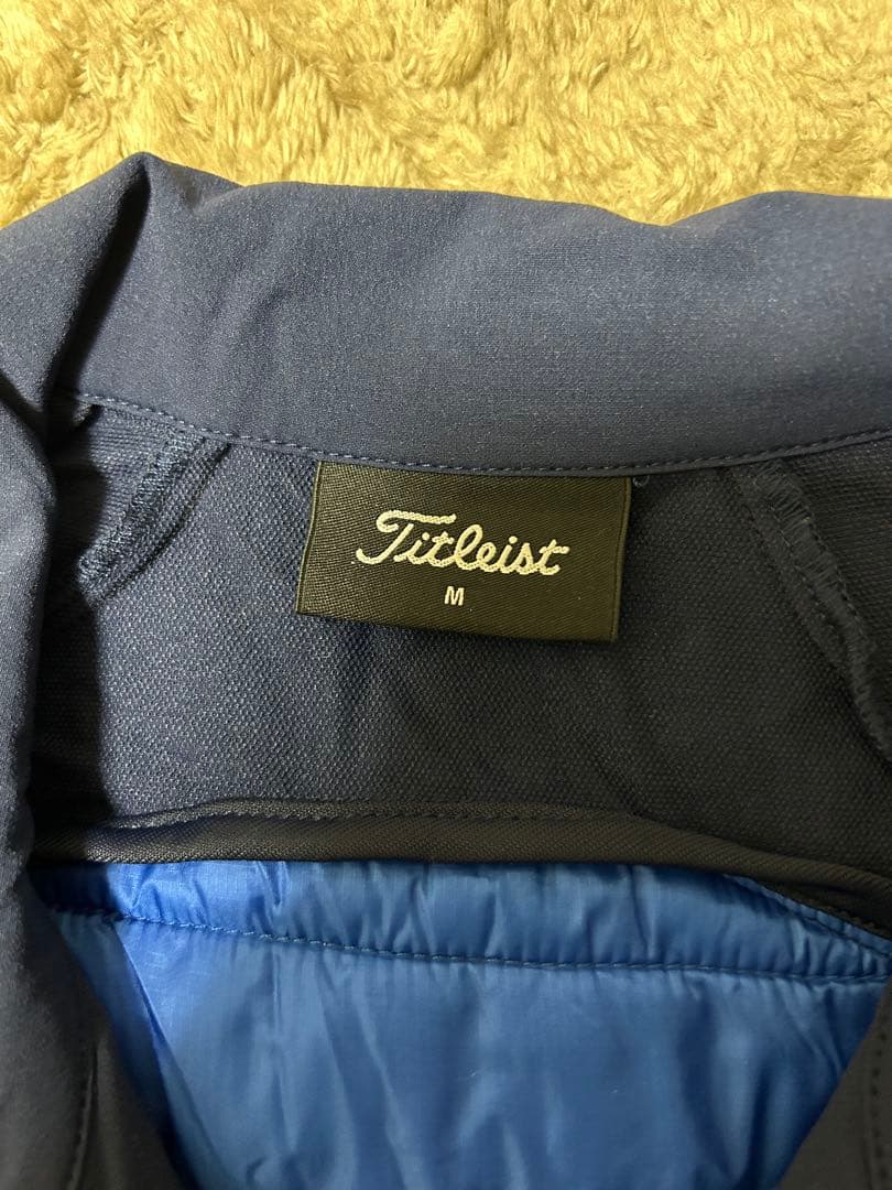 人気スポーツ - タイトリスト ダウンジャケット M ブルー ストレッチ