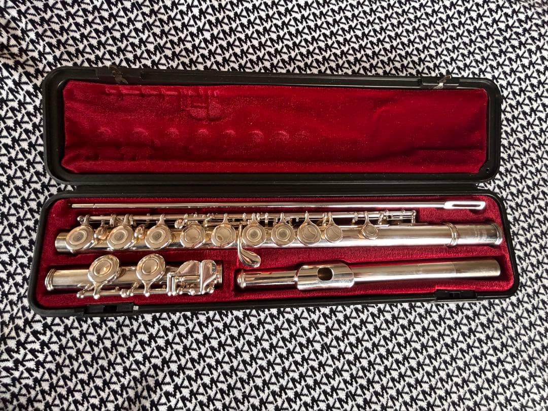 も*も様 【希少】ヤマハ フルート YFL-281S リングキィ インライン 白