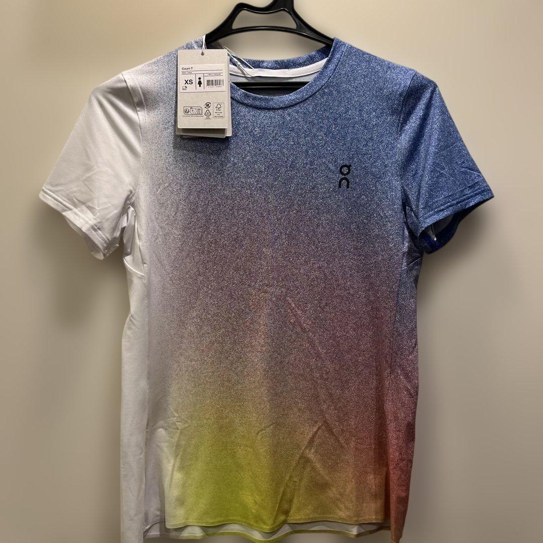 ON テニスウェアCourt-T 女性用XS ホワイト/インディゴ ON テニスウェアCourt-T 女性用XS ホワイト/インディゴ ウィメンズ
