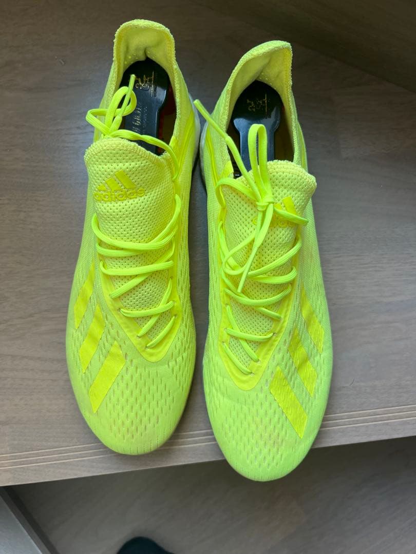 adidas 蛍光イエロー エックス ランニングシューズ 限定品