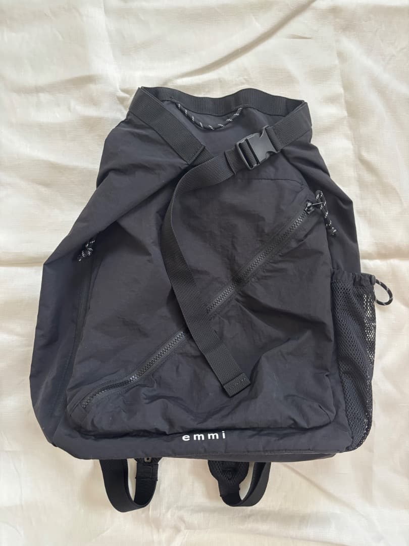 emmi×MEGALOS】 撥水 マルチパーパス バックパック ブラック