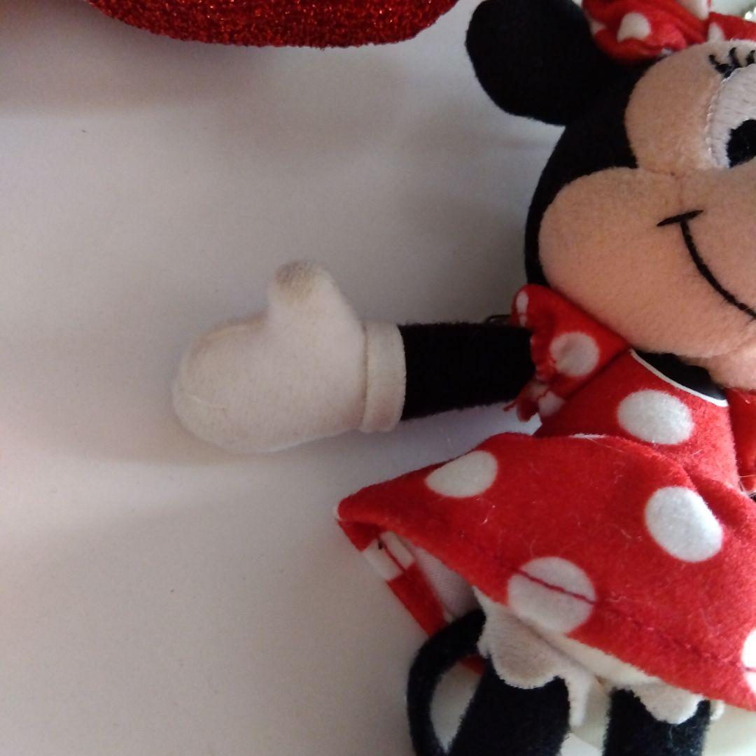 専用⚠ディズニー ミニー リボン スパンコール ぬいぐるみバッジ