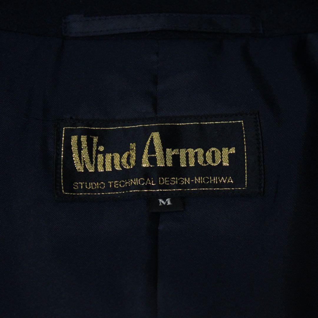Wind Armor カシミヤ100% ダブルブレスト ロングコート 紺 M - www