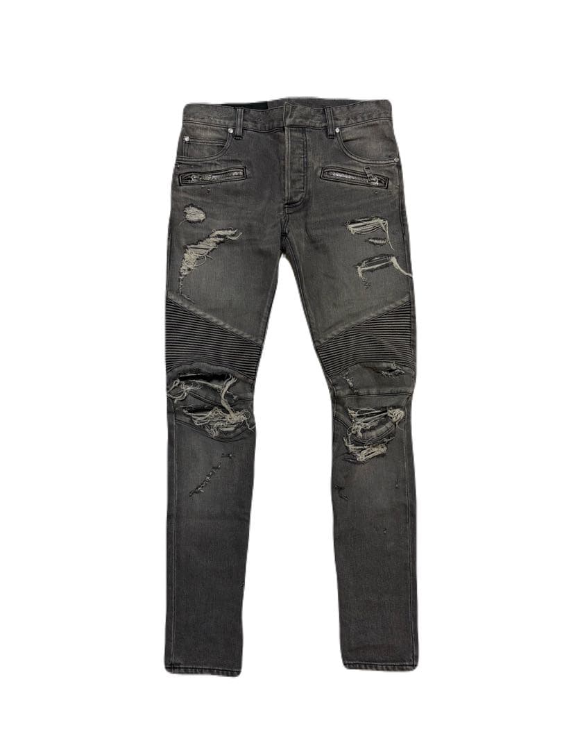 バルマン 美品 BALMAIN セカンドバッグ RM1M000LMZM レザー クラッチバッグ