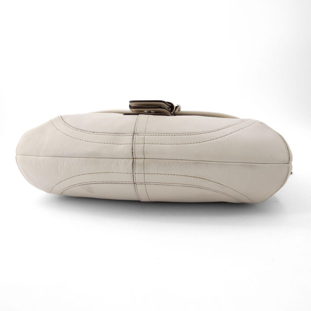 A105【美品】COACH／コーチ ソーホー ワンショルダーバッグ レザー 白