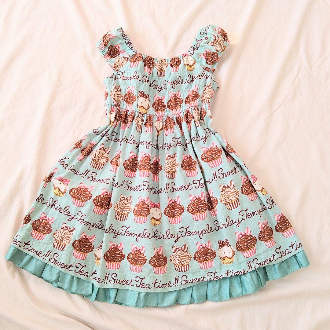 Shirley Temple ワンピース 120 リボン フリル カップケーキ - メルカリ