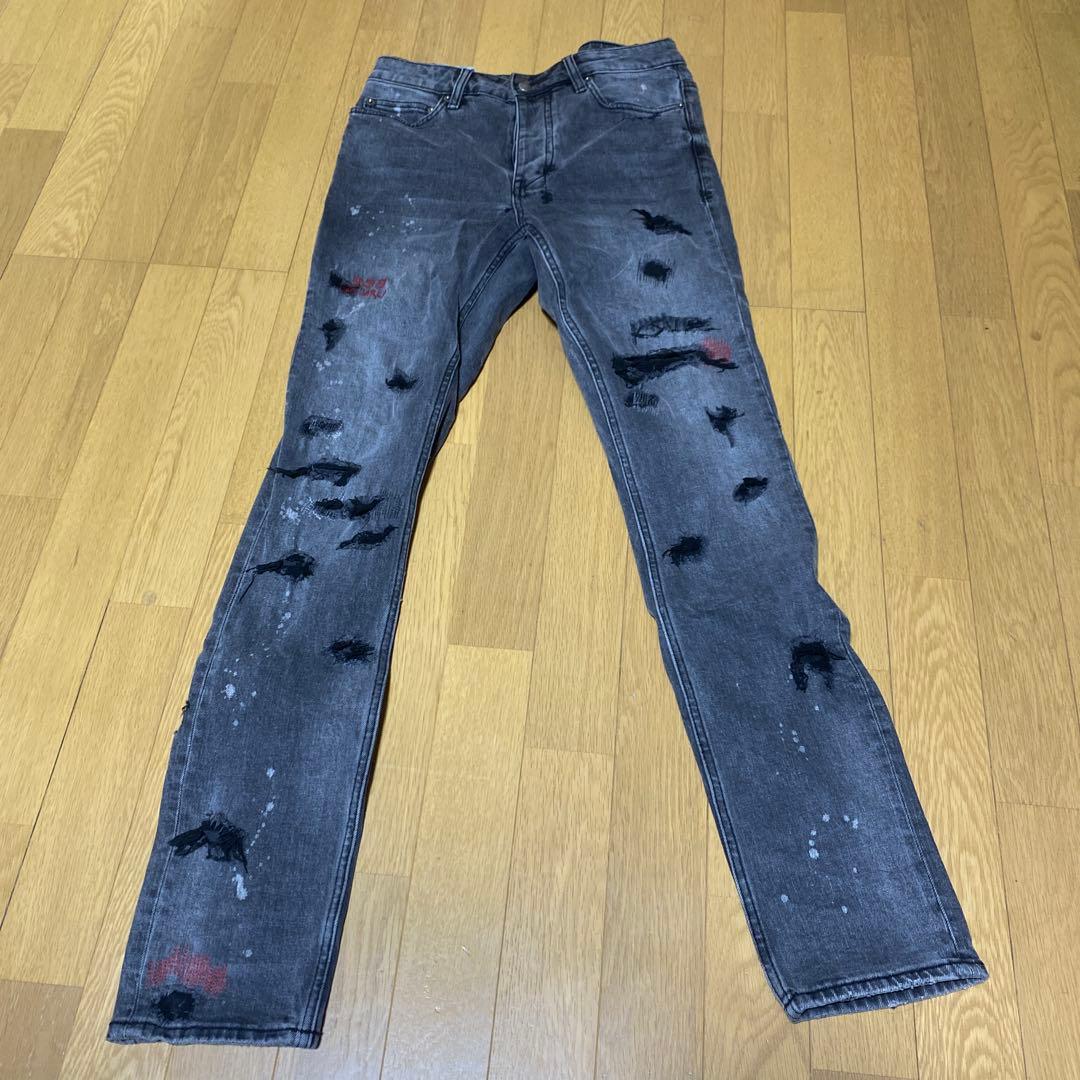 Ksubi 30インチダメージデニムスキニー