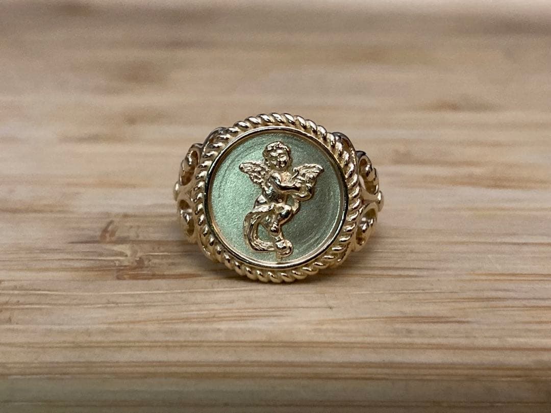 avalanche 13号 10k yg エンジェル リング アバランチ 417 AVALANCHE 10K イエローゴールドリング 15号 アバランチ - メルカリ