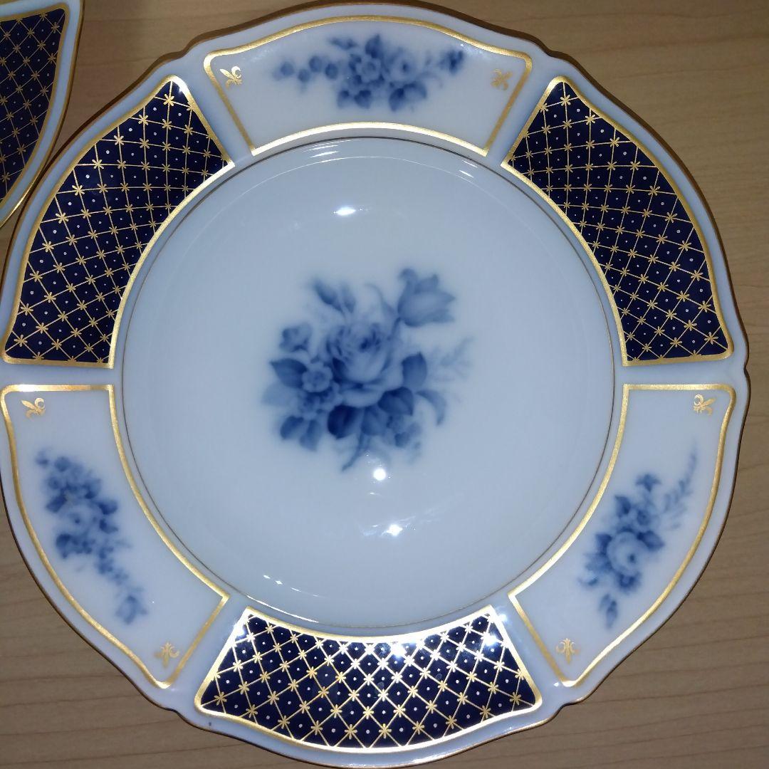 未使用 大倉陶園 ブルーインペリアル 21.4cm 深皿　2枚