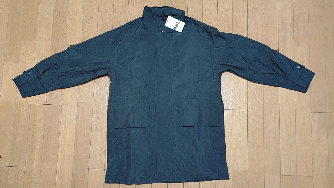 24AW MHL. スタンドカラー モッズコート カーキ S カラウティア callautia スタンドカラーモッズコート （カーキ