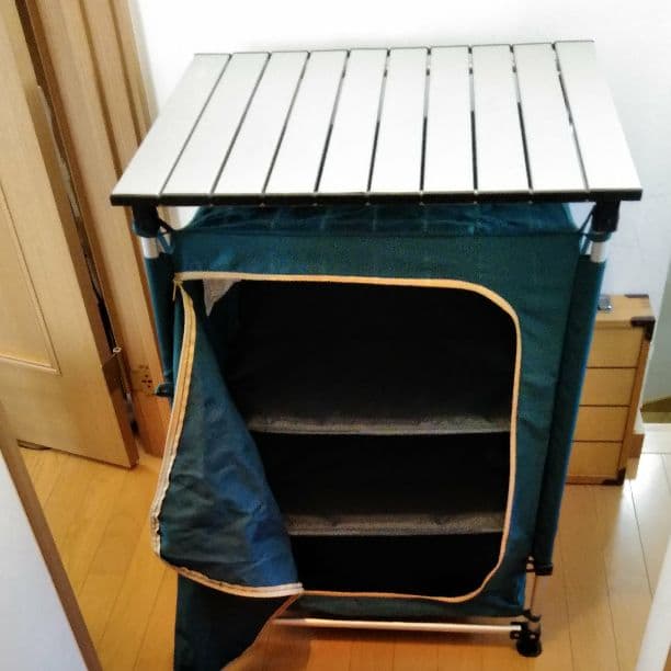 コールマン フォールダブルシェルフ 小物収納 テーブル 収納棚 荷物