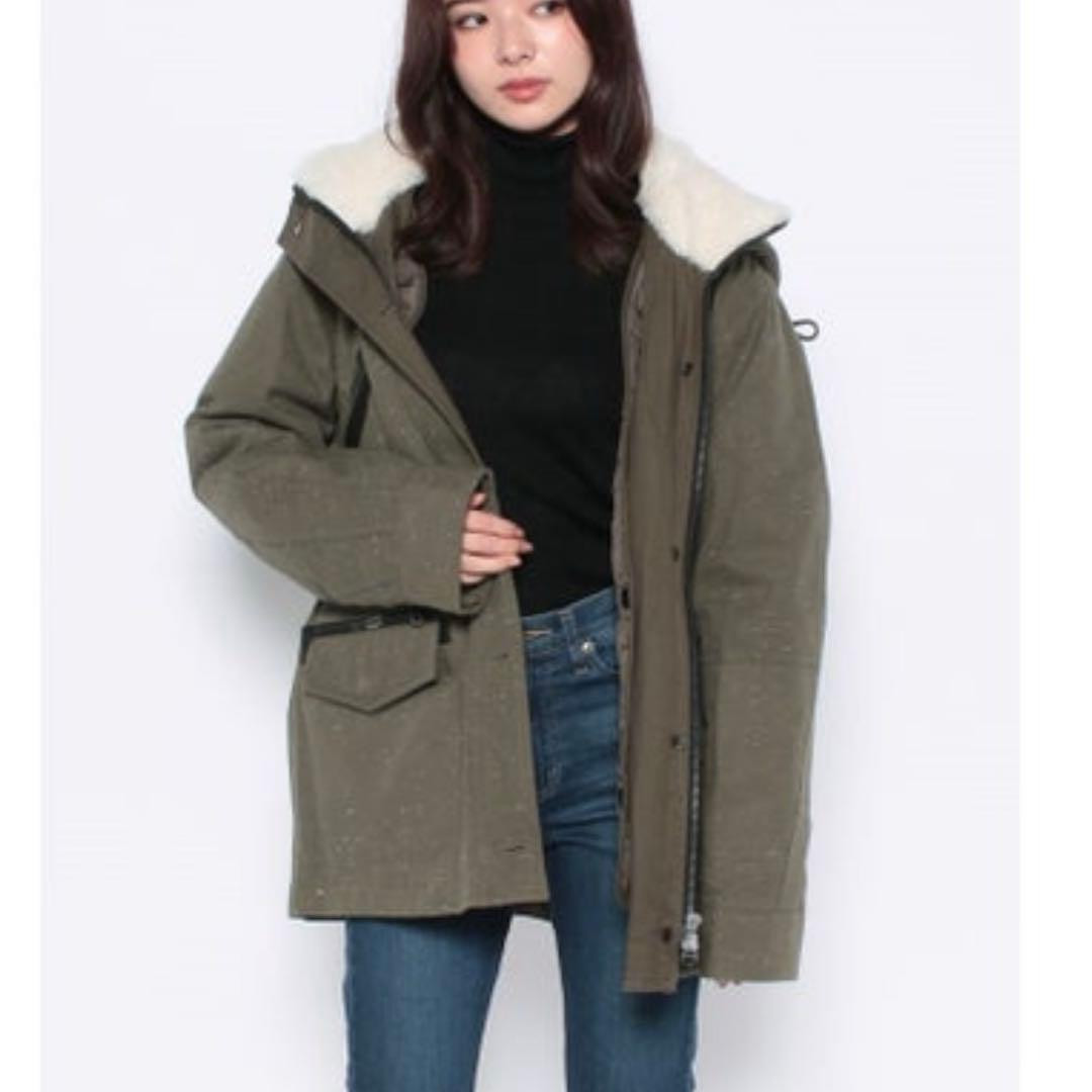 極美品✨ デンハム ボアライナー付 マウンテンパーカー モッズコート