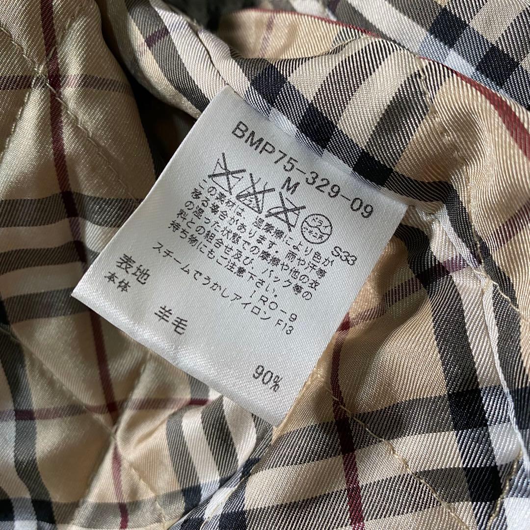 美品】バーバリーブラックレーベル ダッフルコート 金具 ノバチェック