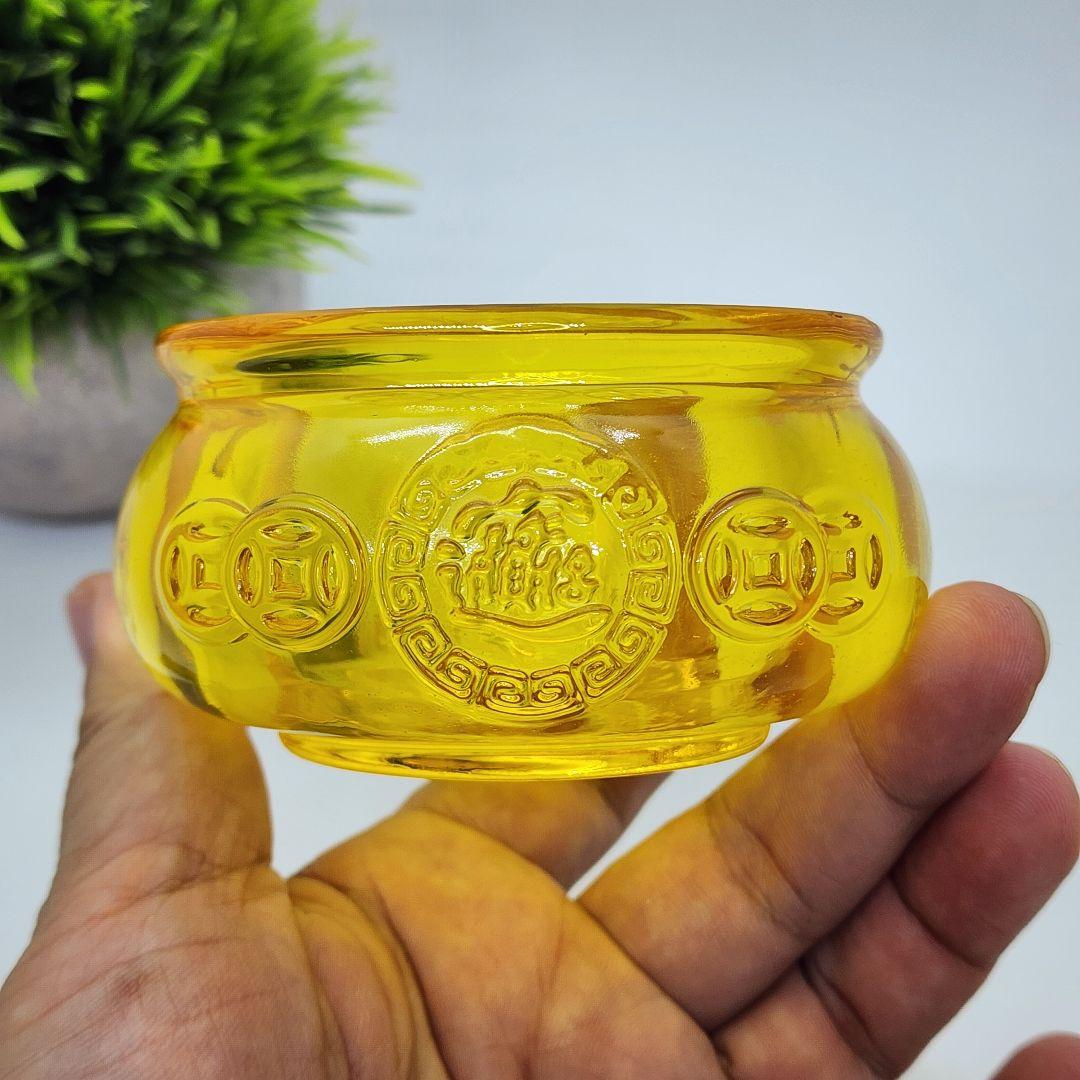 瑠璃ガラス製 元宝 風水グッズ 開運・金運アップ スピリチュアルアイテム