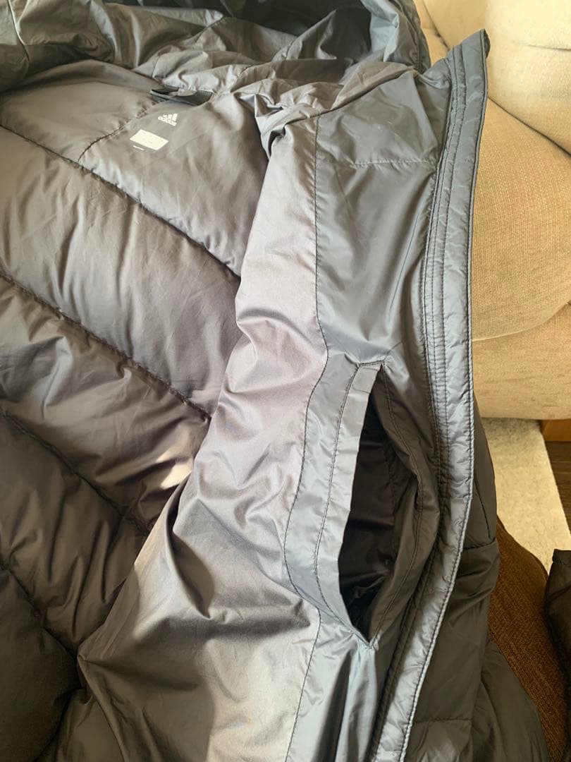 なーみ様専用adidas グレー ロング丈 ダウンジャケットEH3969 L - メルカリ