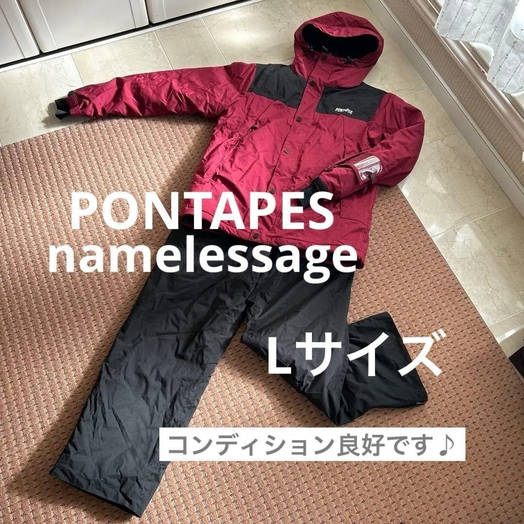 美品★PONTAPES namelessage スキー スノーボード ウェア L ネームレスエイジ（namelessage） スノーボード ウェア メンズ