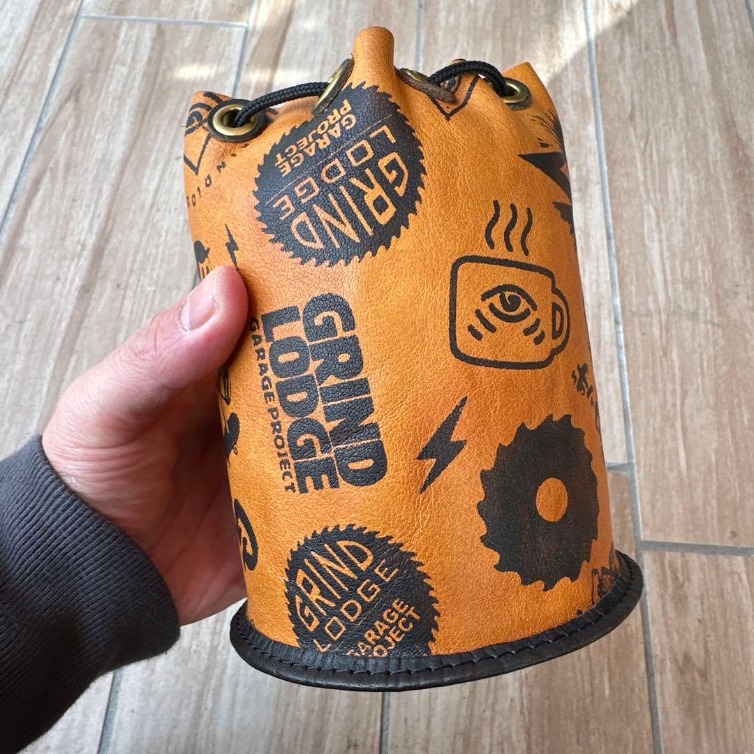 GRIND LODGE グラインドロッヂ　レザー生刷り　ガスカバー 1点物 2026年最新】グラインドロッヂ 生刷りの人気アイテム - メルカリ