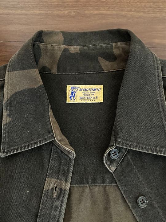 アパルトモンDEUXIEME CLASSE迷彩BIGオーバーシャツ（38）DEUXIEME
