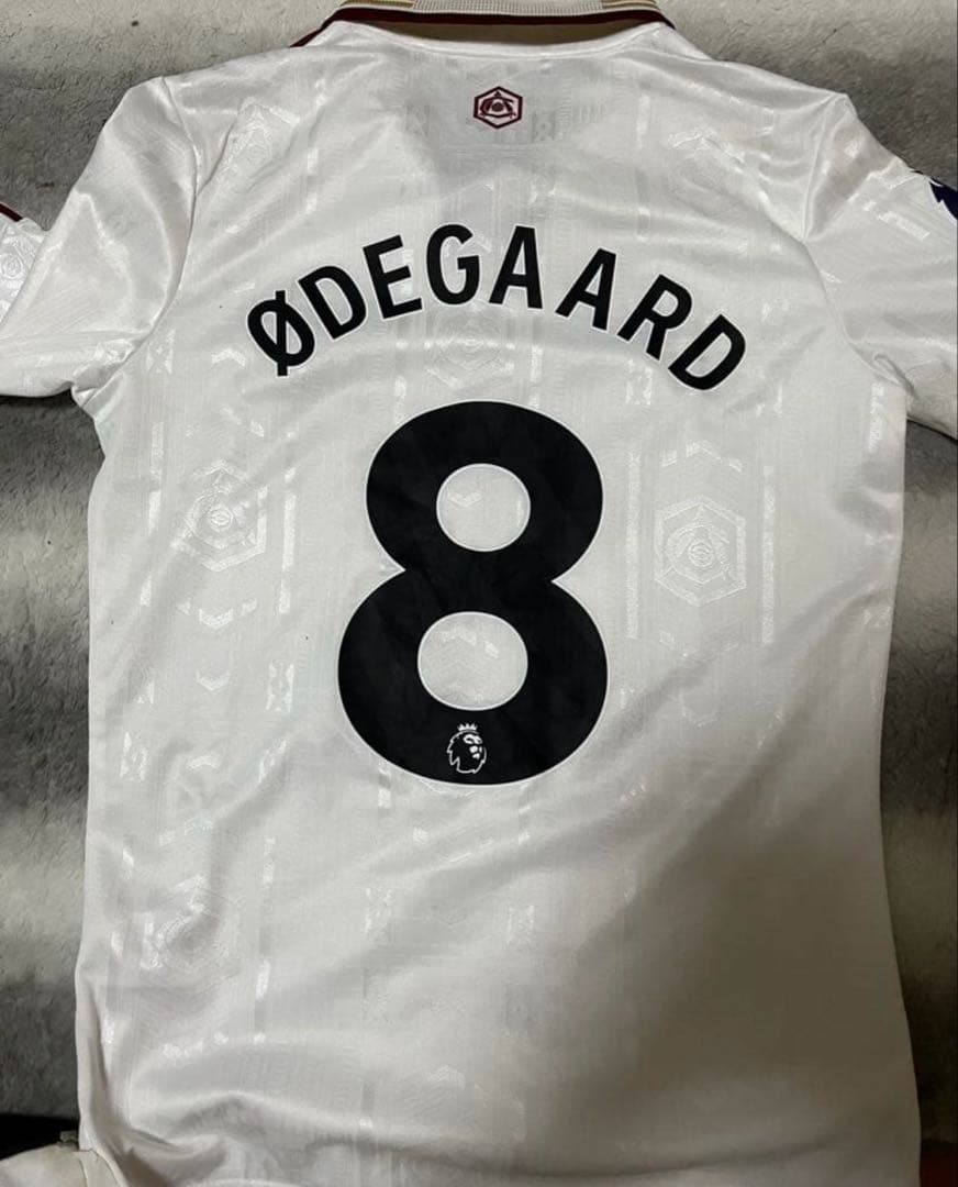 25/26 アーセナル セカンドアウェイ #8 ウーデゴール 長袖ユニフォーム