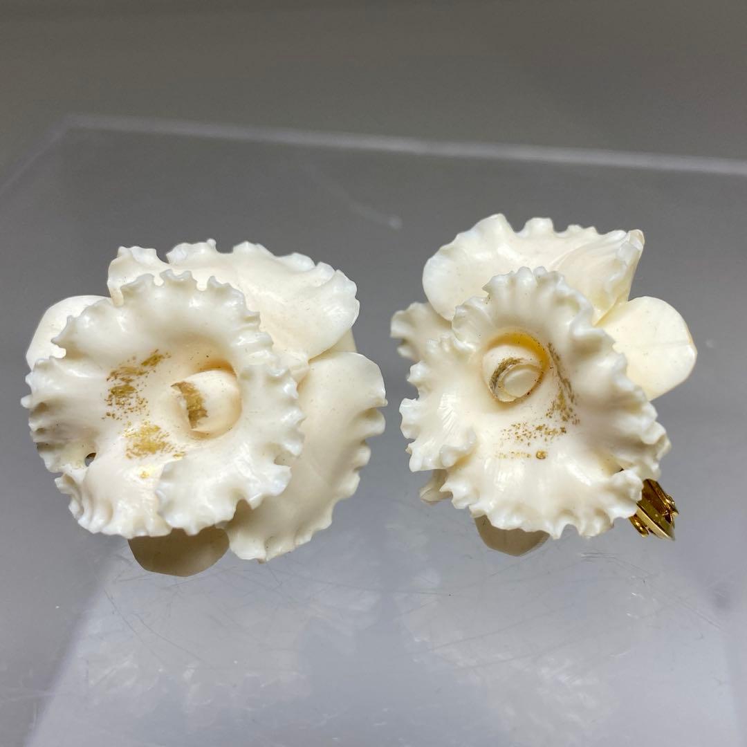 荒巻秀美作　カトレアネックレス、イヤリング　共箱　72g 東Y7-0220☆2F