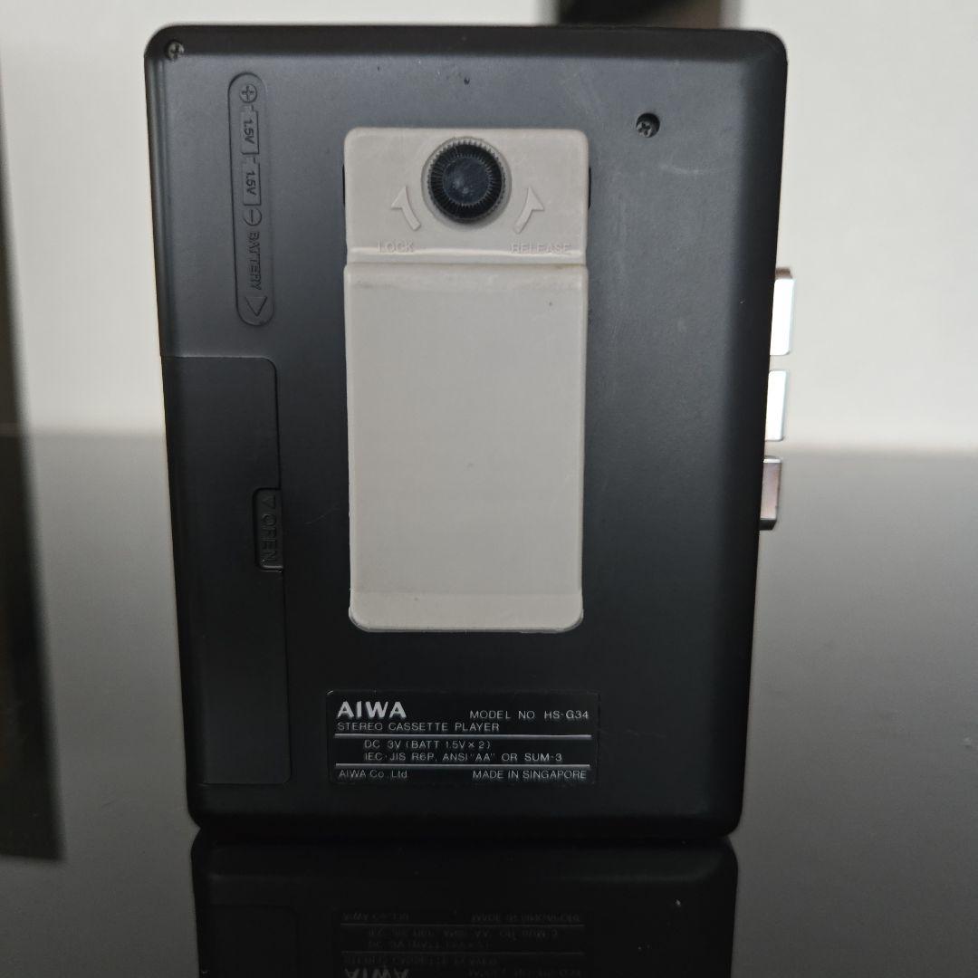 AIWA HS-G34 オート リバース ステレオカセットプレーヤー 当時品