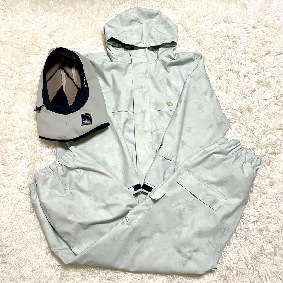 ✨極美品✨ANTHEM アンセム スノボウェア セットアップ ネックウォーマー付 アンセム メンズ スノーボード 上下セットウェア ANTHEM LIMITED SET