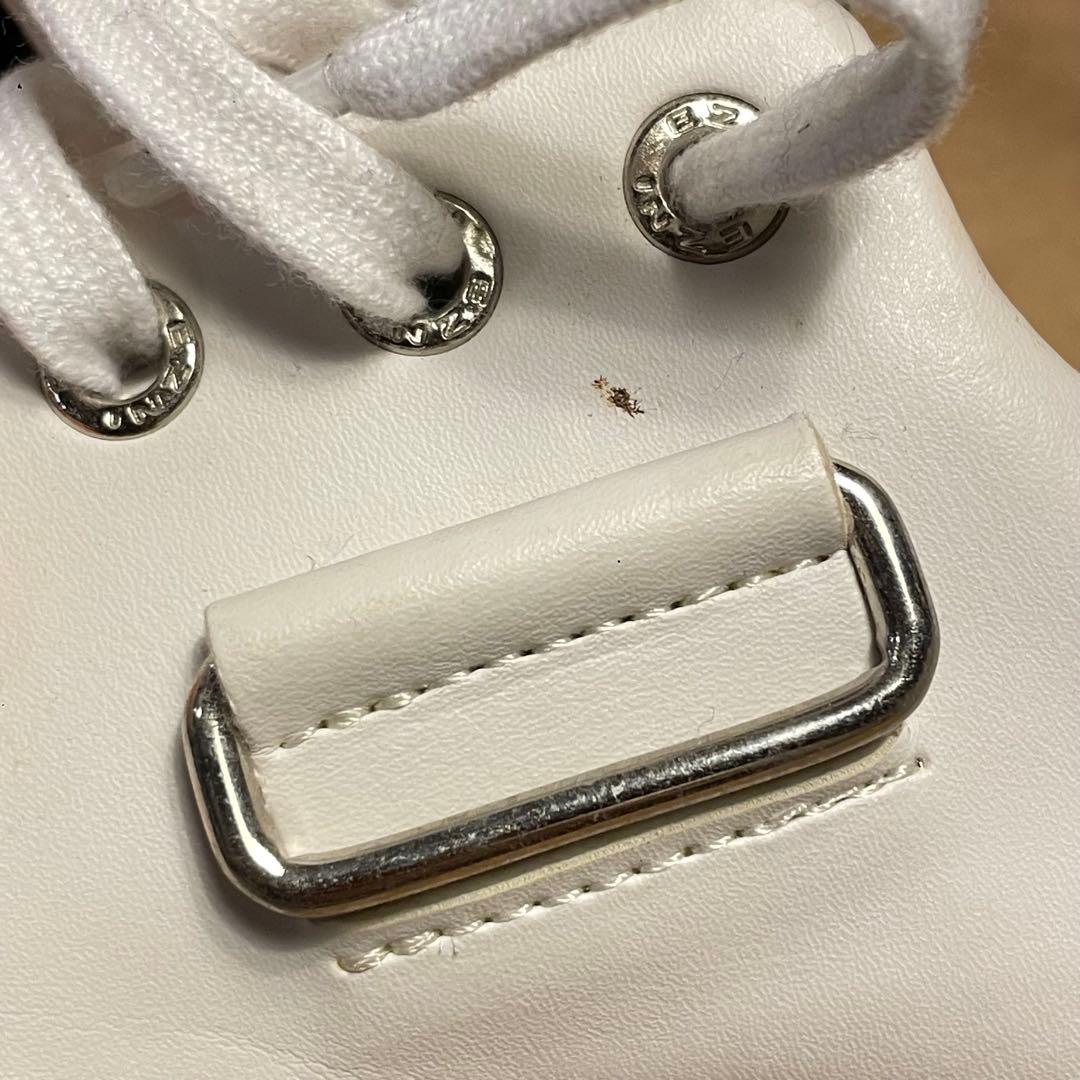 EZNI 自転車シューズ ホワイト ベルクロ 25.5 ハンドメイド 美品 競輪