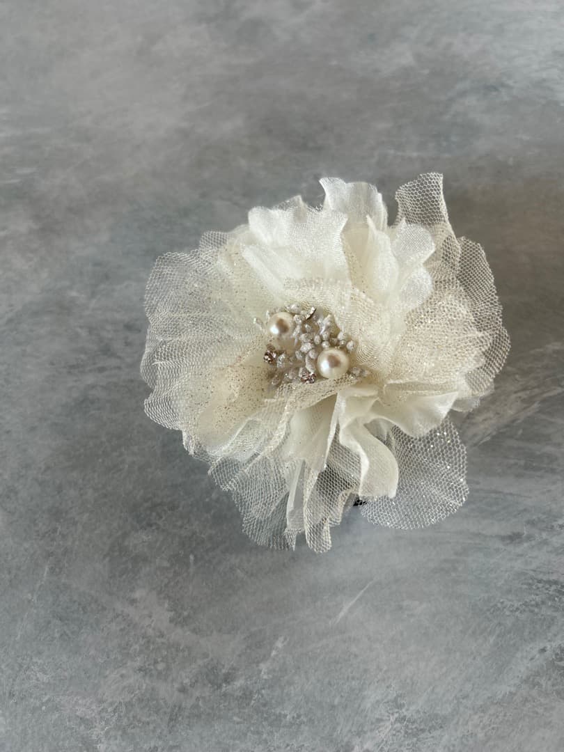 DRESCCO ツーラインオフホワイトシフォンドレス（Aya様専用）