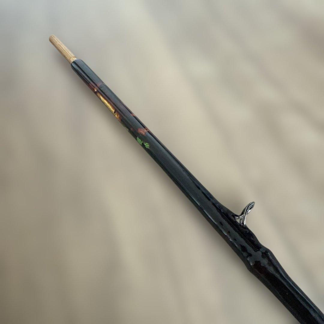 軟調 旭信和竿 金箔の珍しい層塗り 布袋竹 - メルカリ