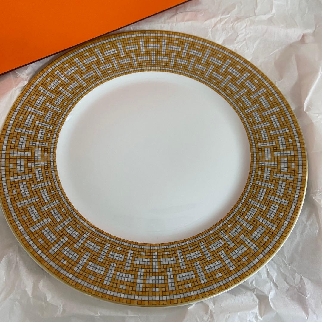 新品・未使用⭐️HERMES プレート 27.5cm モザイク ヴァンキャトル