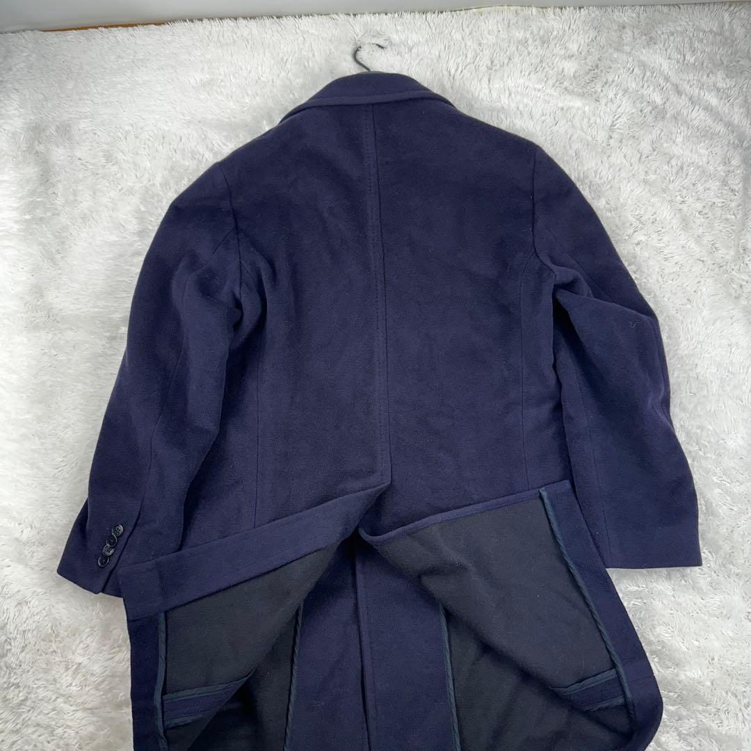 ブリッラ ペル イル グースト チェスターコート カシミア混 M 紺