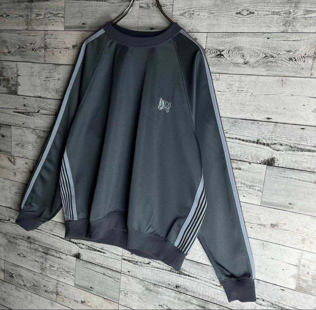 希少カラー】Needlesワンポイント刺繍ロゴパピヨントラックスウェット