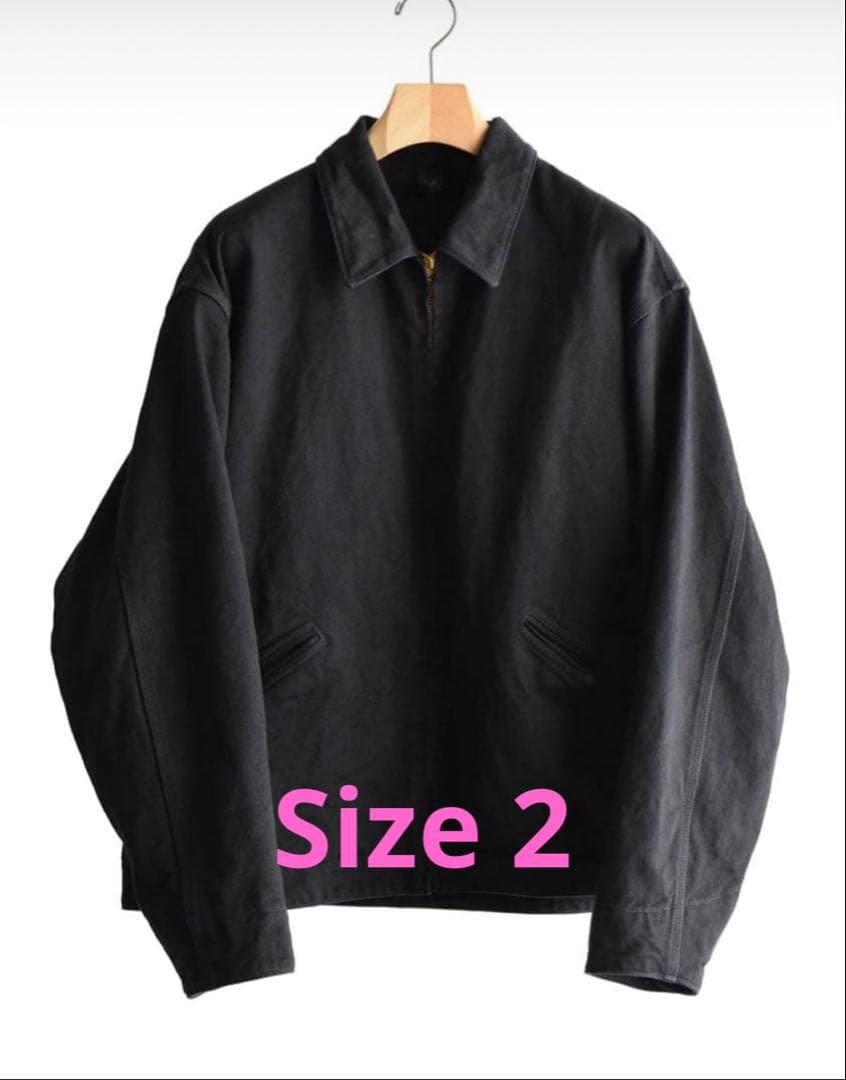 26SS comoli コモリ ブラックデニム ジップショートジャケット - メルカリ