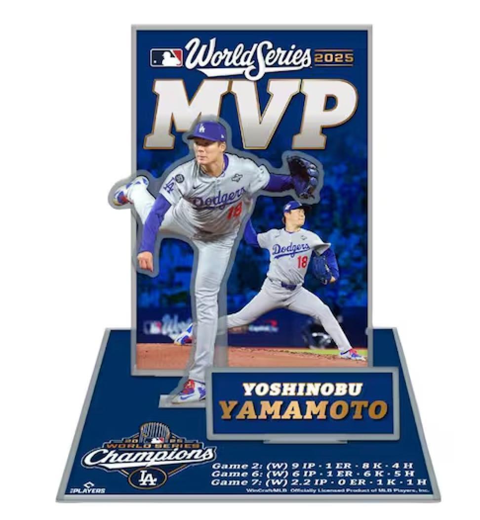 山本由伸 アクスタ ドジャース 2025ワールドシリーズMVP記念 高さ10cm