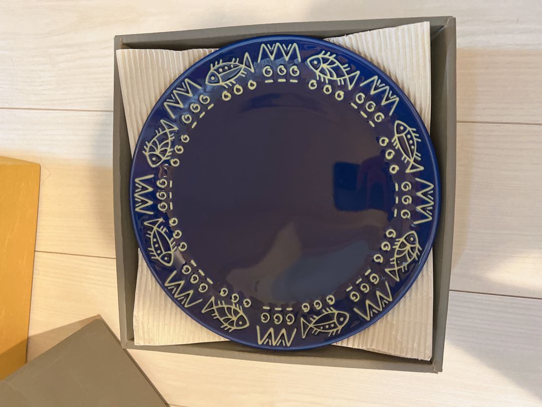 未使用】ミッチャム 藤井風 パスタ皿5枚 アラビアンブルー魚柄 - メルカリ