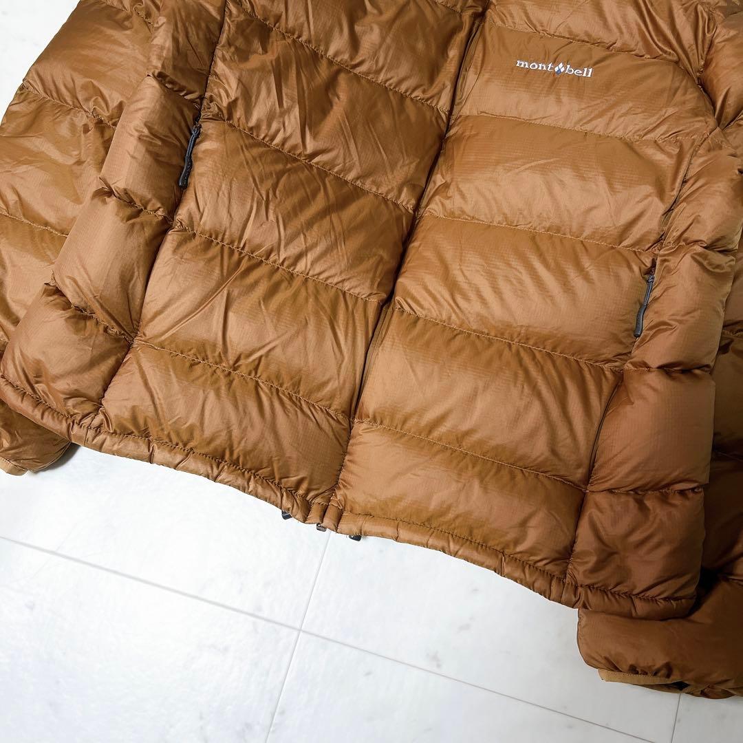 希少カラー》モンベル ライトアルパインダウンジャケット ブラウン系