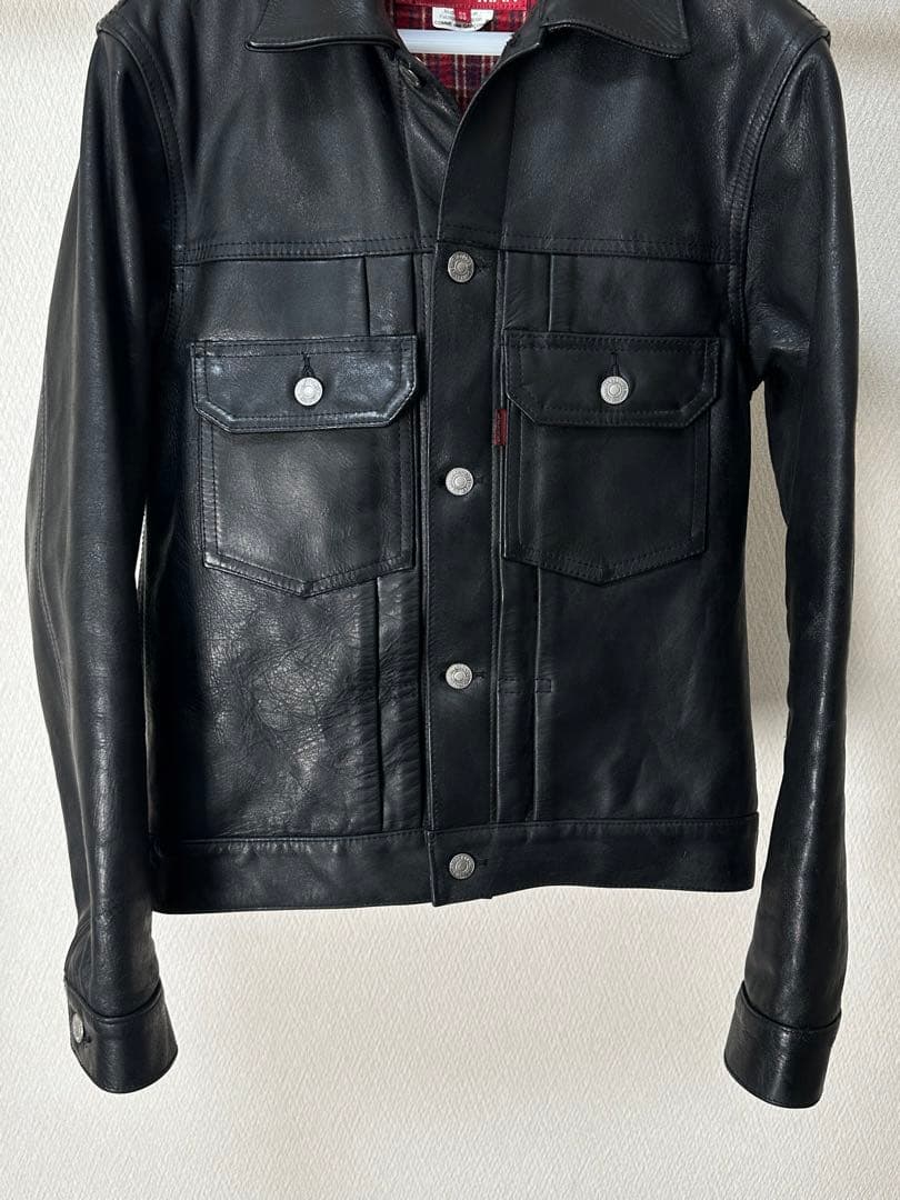 ジュンヤワタナベマン × リーバイス レザージャケット - メルカリ